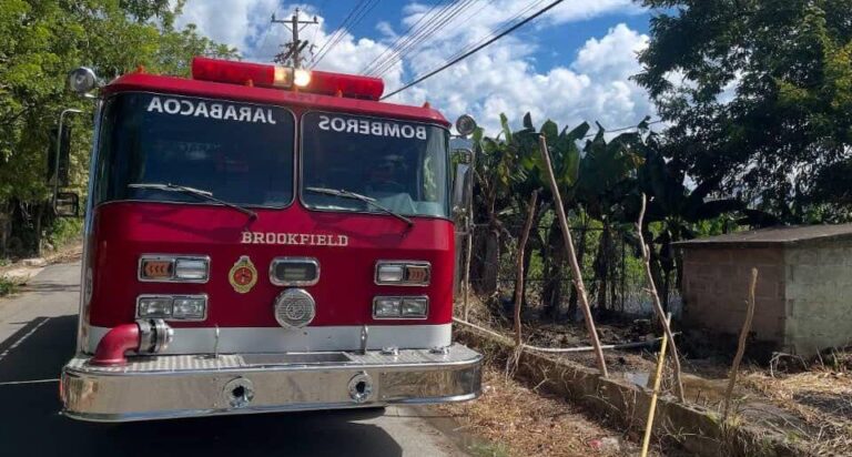 Bomberos de Jarabacoa sofocan incendio forestal en La Joya